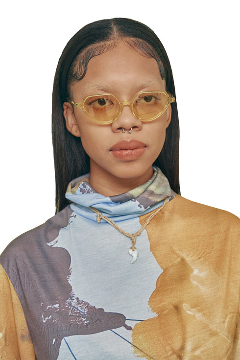 【SCENT×CYCLE】TEXTURE TURTLENECKS -GREEN×BLUE- *Last1
